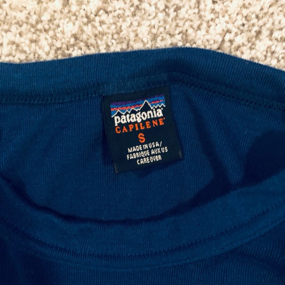 Patagonia Long-Sleeve tee, small, blue - Picture 2 of 2